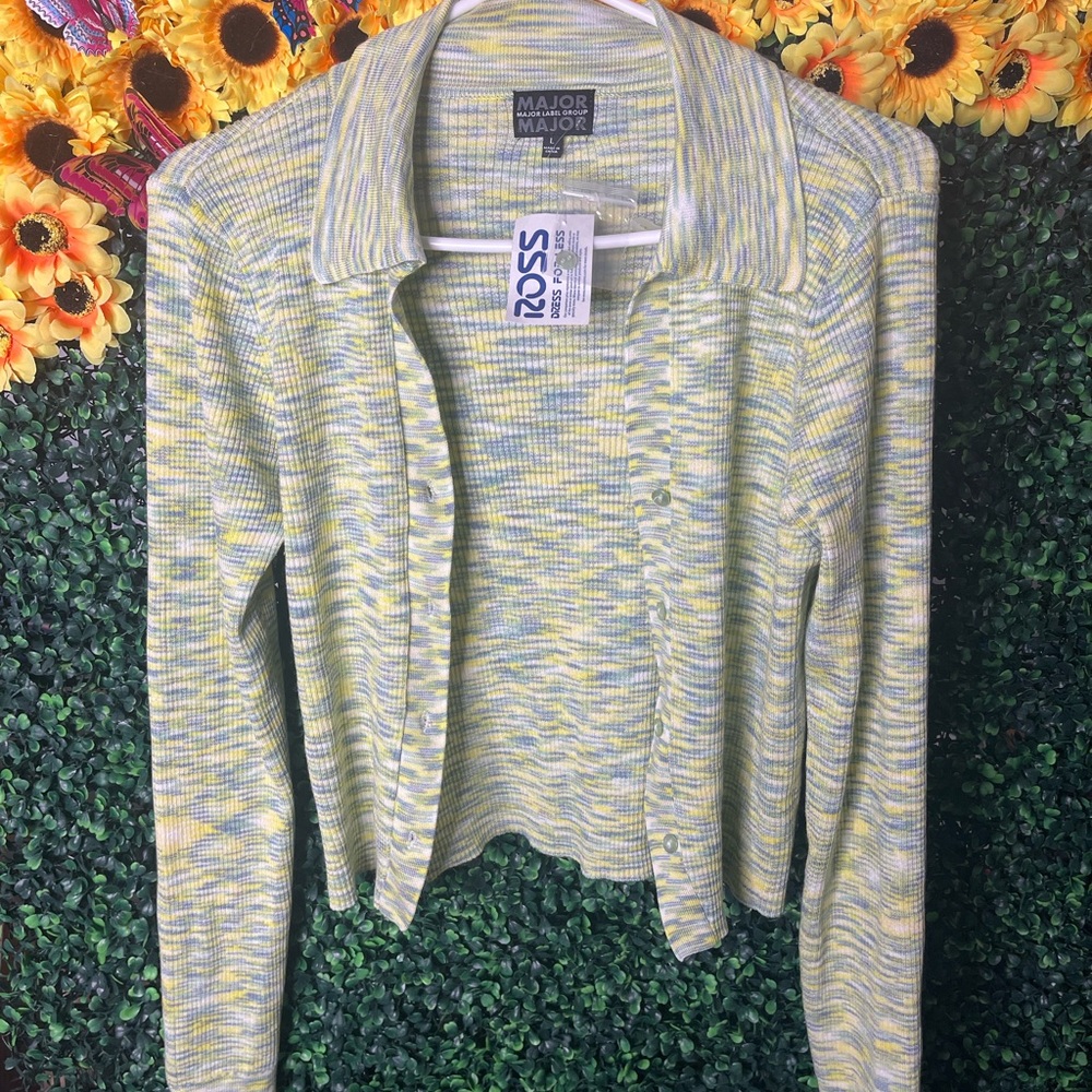 Green and Blue sweater